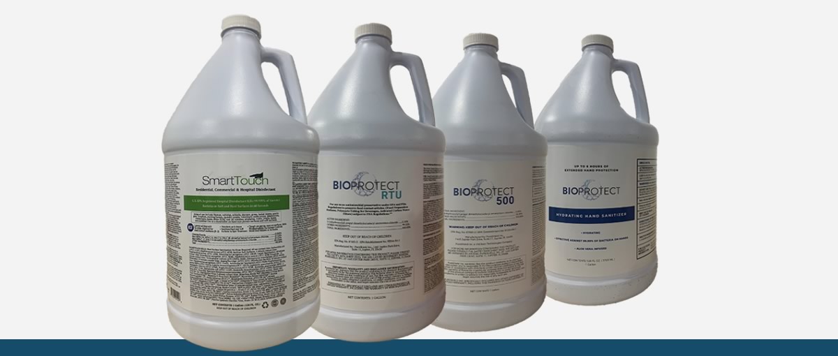 antimicrobial disinfects products from Bioprotect